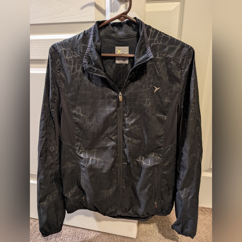 Old Navy Black Windbreaker